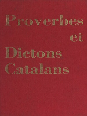cover image of Proverbes et dictons catalans